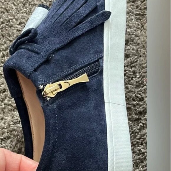 Kate Spade Navy Suede Sneakers - Picture 5 of 12